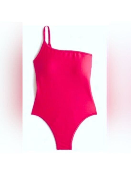 J. Crew Other - J. Crew Hot Pink One Shoulder One Piece Swimsuit Size 18 NWOT